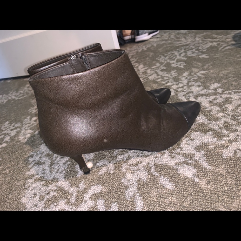 Chanel pearl booties